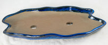 Japanese Yokkaichi Glazed Irregular Slim Forest & Raft Bonsai Pot 11.25"/12.5"